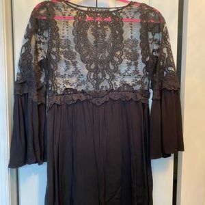 For love and lemons lace long sleeve short dress